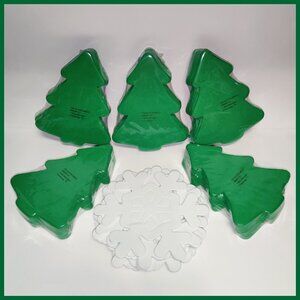 Creatology Christmas Foam Shapes - Green Trees 75pcs & White Snowflakes 14pcs